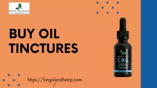 Buy High-Quality Oil Tinctures for Natural Healing by Native Ceuticals