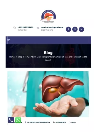 FAQ’s About Liver Transplantation What Patients and Families Need to Know