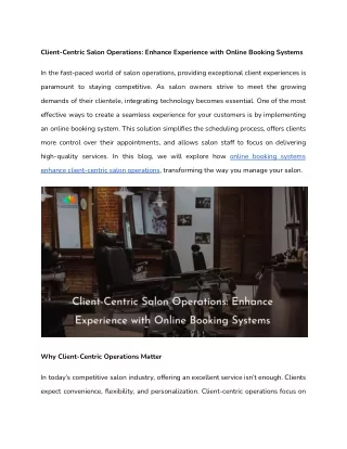 Client-Centric Salon Operations_ Enhance Experience with Online Booking Systems
