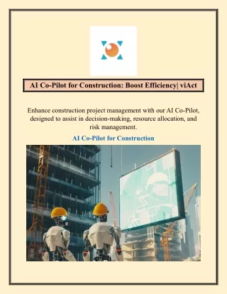 AI Co Pilot for Construction Boost Efficiency viAct