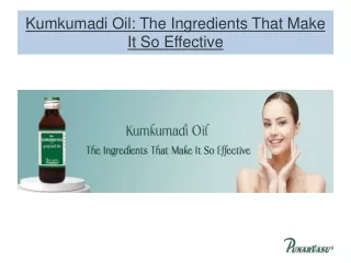 Kumkumadi Oil The Ingredients That Make It So Effective