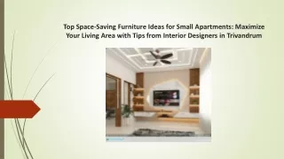 Top Space-Saving Furniture Ideas for Small Apartments: Maximize Your Living Area