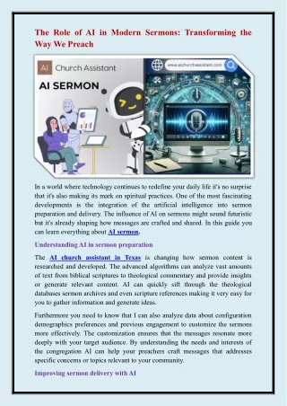 AI sermon