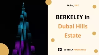 BERKELEY at Dubai Hills Estate By Tesla Properties, Real Estate Investment Dubai