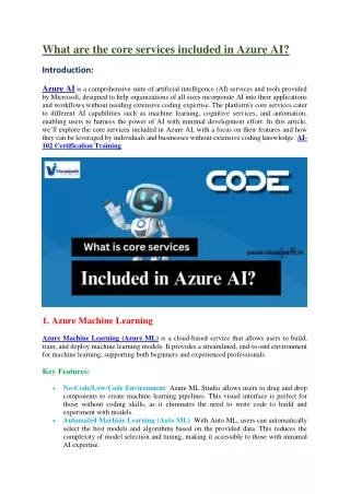 Azure AI Engineer Online Training - AI-102 Certification Training