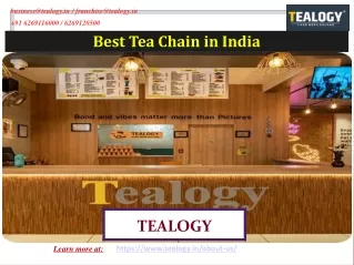 Best Tea Chain in India
