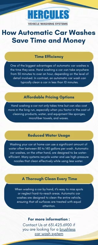 How Automatic Car Washes Save Time and Money