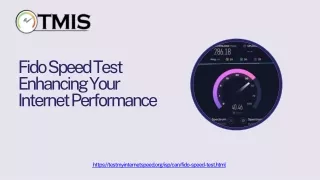 Fido Speed Test  Enhancing Your Internet Performance