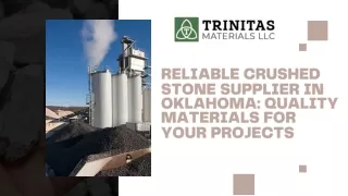 Reliable Crushed Stone Supplier in Oklahoma Quality Materials for Your Projects