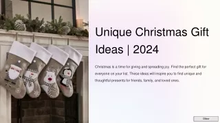 Unique Christmas Gift Ideas _ 2024