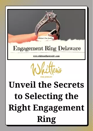 Unveil the Secrets to Selecting the Right Engagement Ring