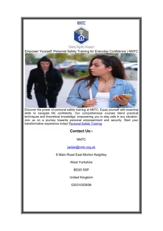 Empower Yourself: Personal Safety Training for Everyday Confidence | NNTC