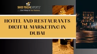 Hotels Restaurants Digital Marketing Dubai