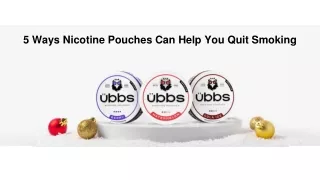 5 Ways Nicotine Pouches Can Help You Quit Smoking