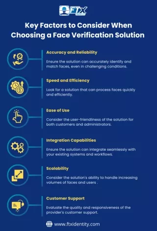 Key Factors to Consider When Choosing a Face Verification Solution