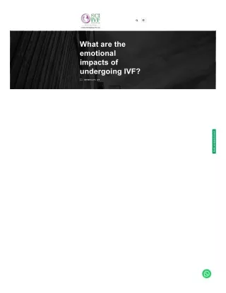 What are the emotional impacts of undergoing IVF?