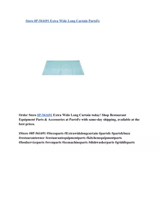 Stero 0P-561691 Extra Wide Long Curtain PartsFe