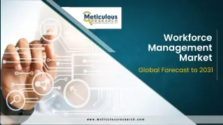 Workforce Management Market to Witness Robust Growth with Emerging Technology So