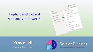 Implicit and Explicit Measures in Power BI