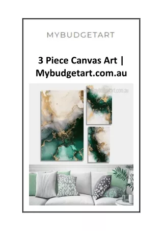 3 Piece Canvas Art  Mybudgetart.com.au