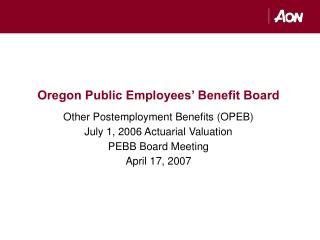Oregon Public Employees’ Benefit Board