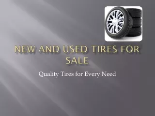 New and used Tires for Sale in Belgium