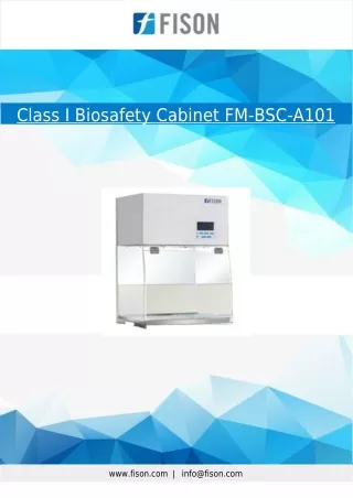 Class I Biosafety Cabinet 68 kg