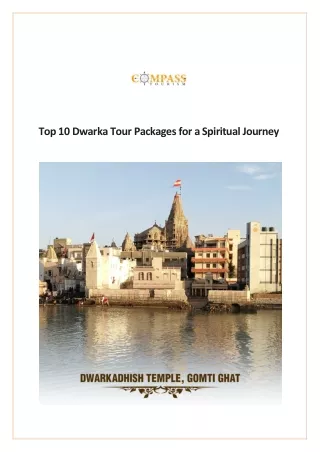 Top 10 Dwarka Tour Packages for a Spiritual Journey