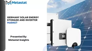 Germany Solar Energy Storage and Inverter Market Size, Share, Growth and Forecas