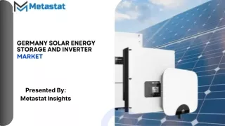 Germany Solar Energy Storage and Inverter Market Size, Share, Growth and Forecas