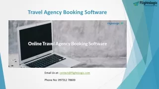 Travel Agency Booking Software