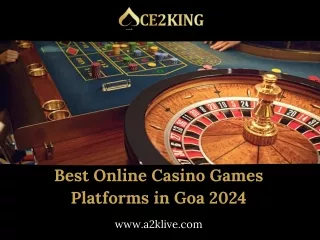 Best Online Casino Games Platforms in Goa 2024