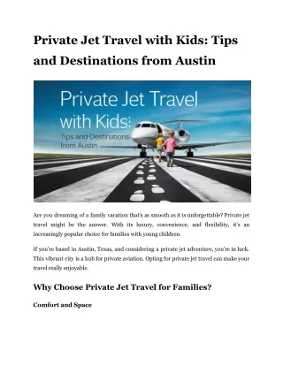 Private Jet Travel with Kids_ Tips and Destinations from Austin