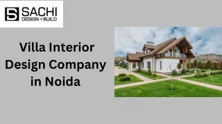 Villa Interior Design Company in Noida