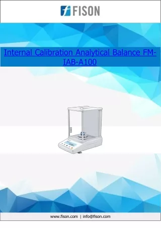 Internal Calibration Analytical Balance