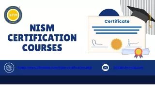 NISM Certification Provided By ICFM Is A Valuable Qualification