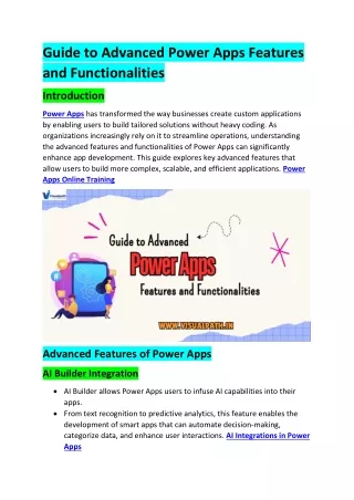 Power Automate Online Training | Power Apps Online Training