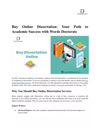 Buy Online Dissertation in Chicago, USA_ Affordable Dissertation Writing Services