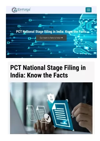 Guide to PCT filing procedure in India
