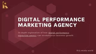 Best Performance Marketing Agency in Delhi NCR India - Ritz Media World