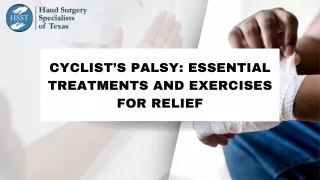 Cyclist’s Palsy Essential Treatments and Exercises for Relief