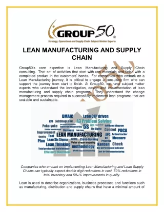 Lean Manufacturing Assessment