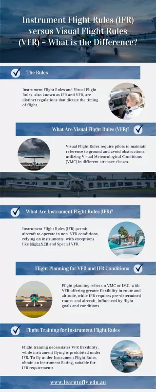 Instrument Flight Rules (IFR) versus Visual Flight Rules (VFR) – What is the Difference