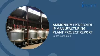 Ammonium Hydroxide IP Manufacturing Unit Project Report 2024