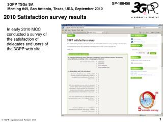 2010 Satisfaction survey results