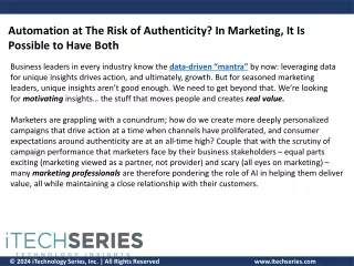 Automation at The Risk of Authenticity? In Marketing, It Is Possible to Have Bot