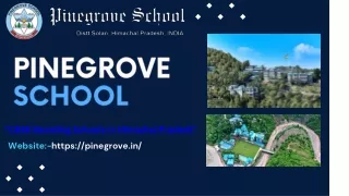CBSE Boarding Schools in Himachal Pradesh