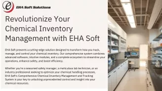 Comprehensive Chemical Inventory Management and Tracking System