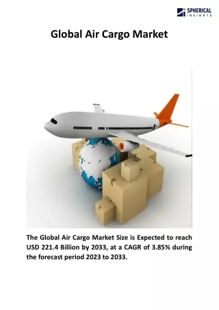 Global Air Cargo Market Size, Share, Forecasts To 2033