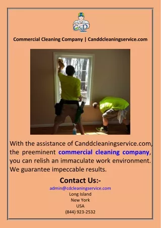 Commercial Cleaning Company  Canddcleaningservice.com